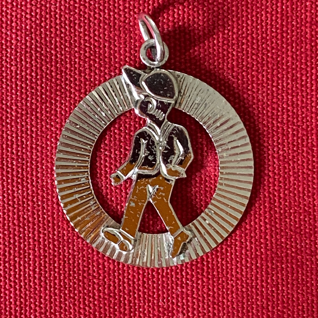 Vtg I Stg I Carl-Art I Little Boy Charm Or Pendant